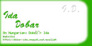 ida dobar business card